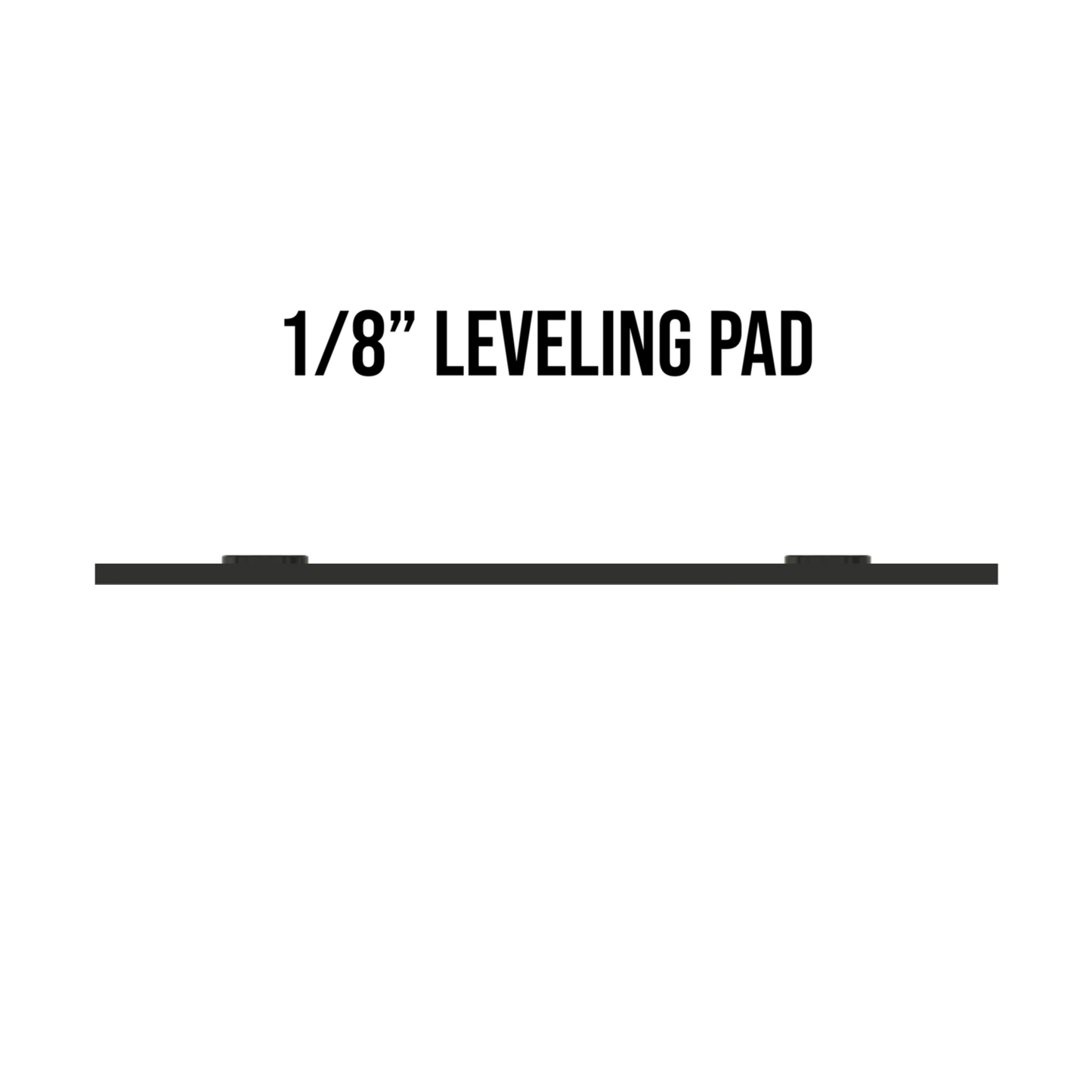 1/8" Leveling Pad - 4" Wheel Chock Diameter